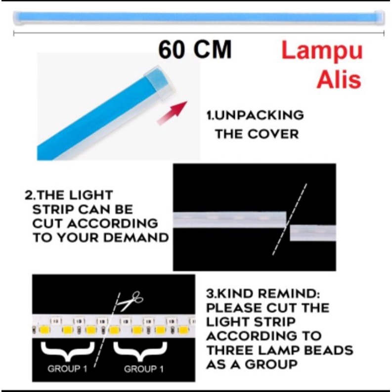 Lampu Alis LED DRL Lampu Runing Turning Mata Headlamp Mobil Lampu Depan Kepala Motor Sein 12V