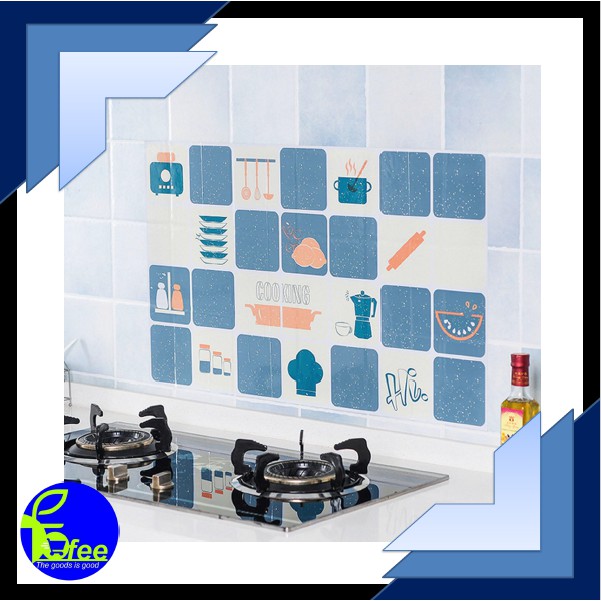 [IMPORT] - Wall Sticker Dapur Anti Minyak 45x70 cm Bahan Aluminium Foil