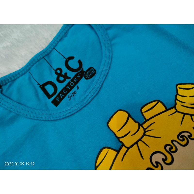Kaos anak D&C LOL size 4