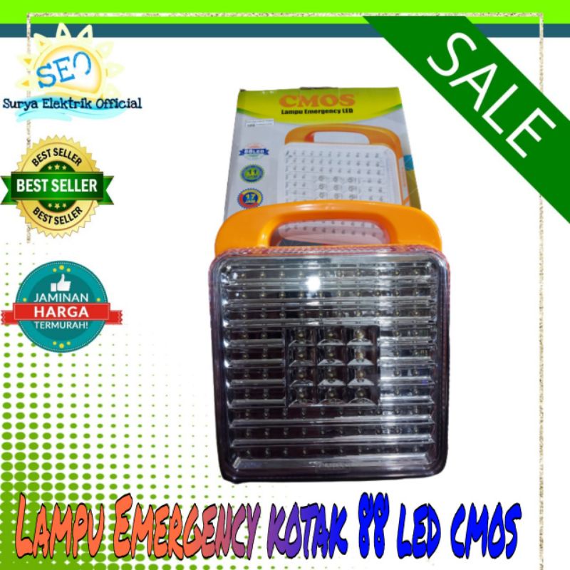 Lampu penerangan / emergency led kotak orange cmos