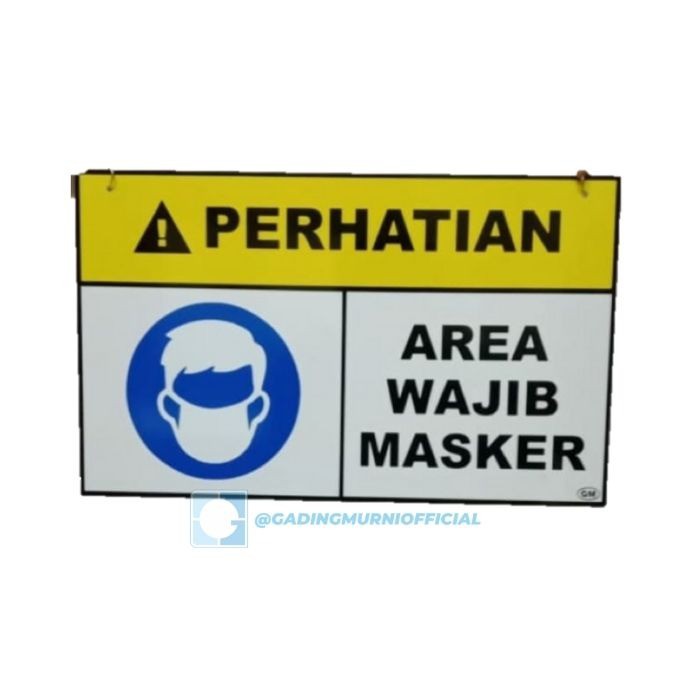 GM LABEL PAPAN AREA WAJIB MASKER