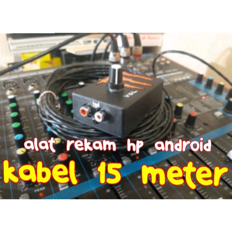 ALAT REKAM MIXER KE HP ANDROID 15MTER