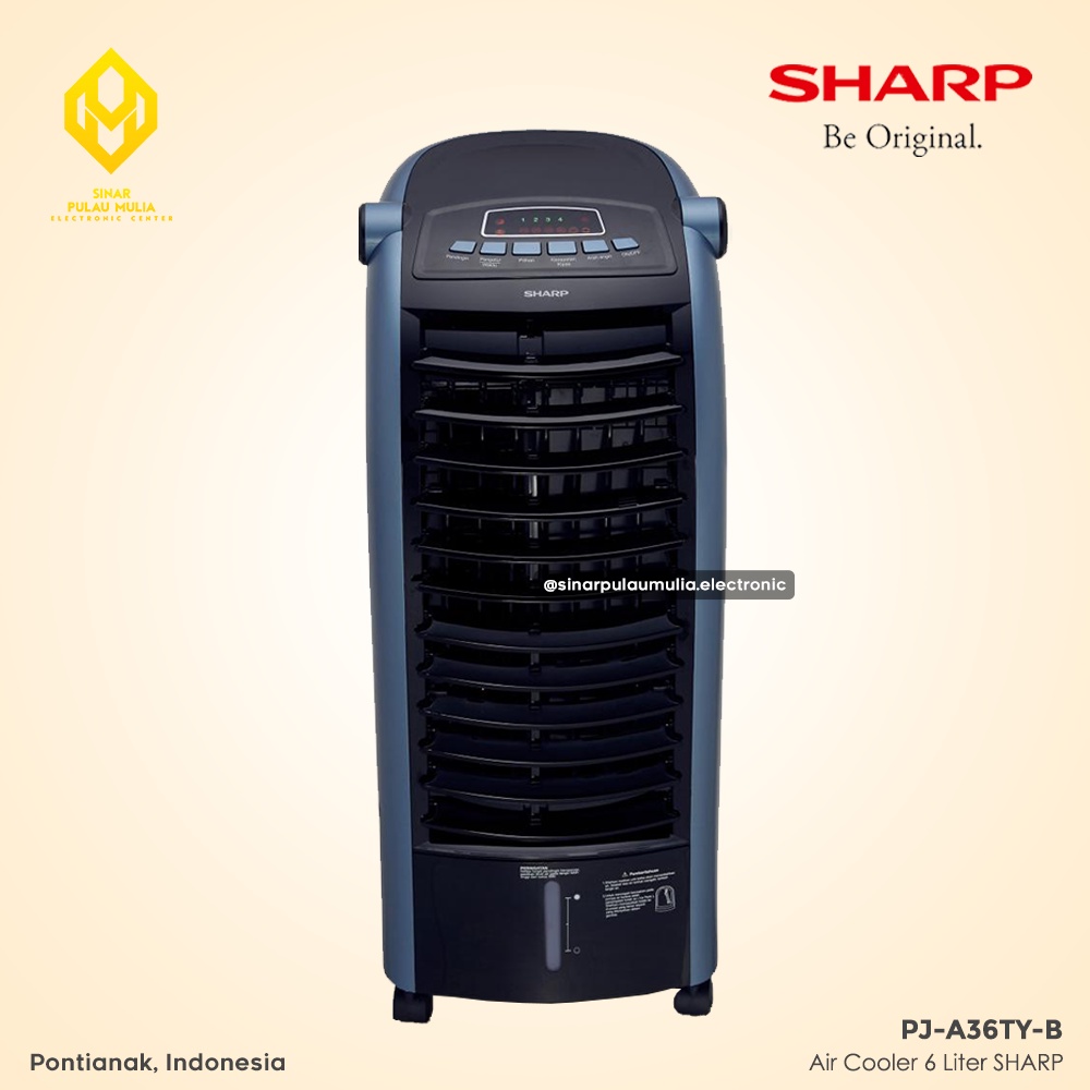 Sharp Air Cooler 6 Liter - PJ-A36TY-B / PJ A36TY B / PJA36TYB / PJ A 36 TY B / 36TY
