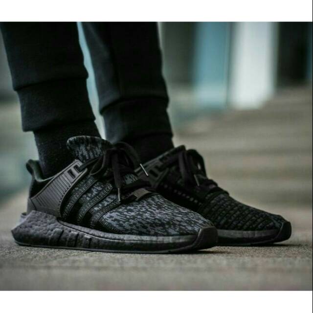 Adidas EQT Support 93/17 Triple Black Friday 100% Original UA