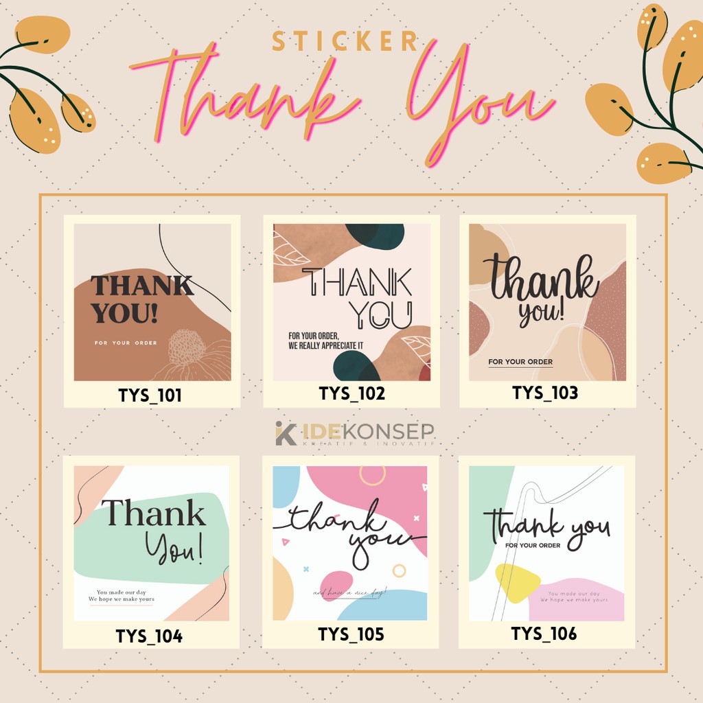 

STICKER THANK YOU SEGEL BOX THANKS CARD STICKER UCAPAN SOUVENIR PERNIKAHAN GIFT CARD GRATIS BOX