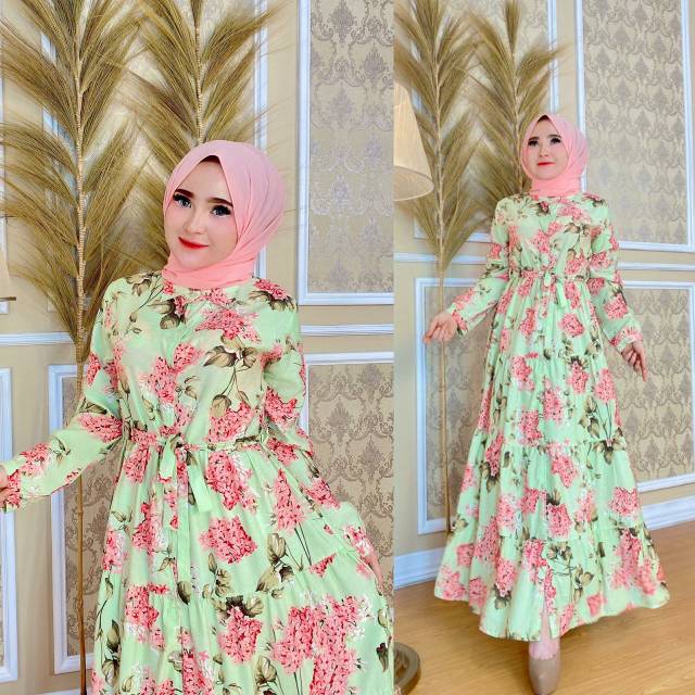 Dress Simple Import Bunga Melati Original Shellasaukia Shopee