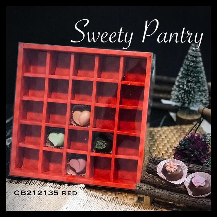 

Box Nastar Sekat Mika / Dus Kotak Sekat / Box Cookies Gift / Box Sekat - Merah