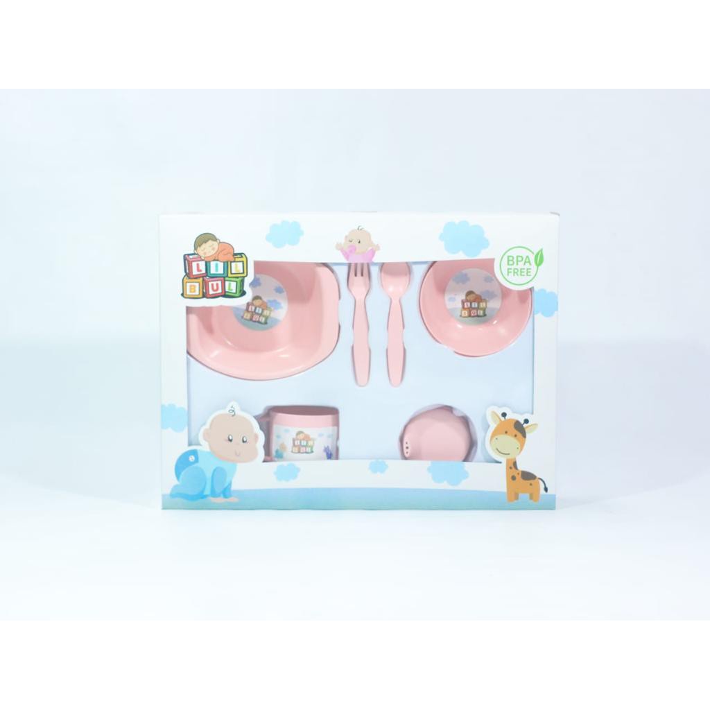 TEMPAT MAKAN BAYI LILBUL UKURAN MEDIUM - EEDING SET MEDIUM LILBUL