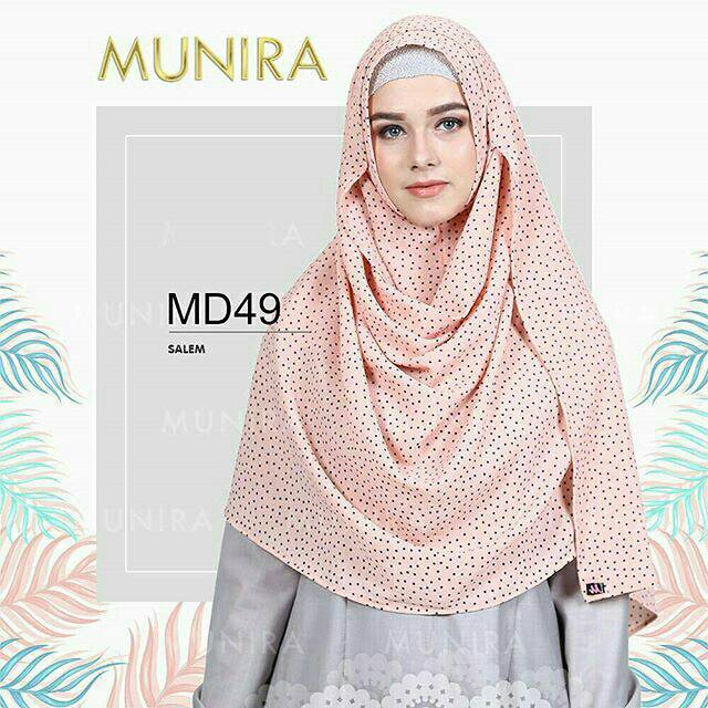 Hijab syari jilbab pashmina instan ukhti munira MD49