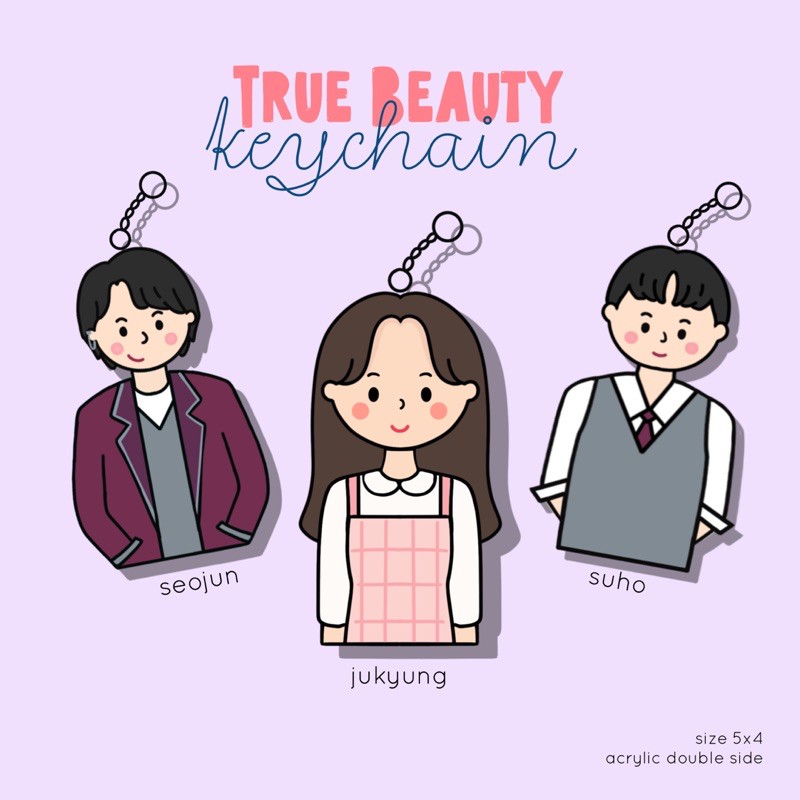 True Beauty Fan Merch Acrylic Keychain | favo.studio