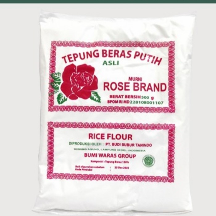 

Ketan-Beras-Tepung- Tepung Beras Rose Brand 500 Gr -Tepung-Beras-Ketan.