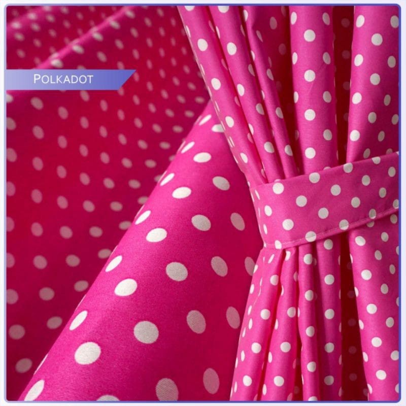 Gorden Minimalis Gorden Jendela Gorden Pintu Polkadot Katun