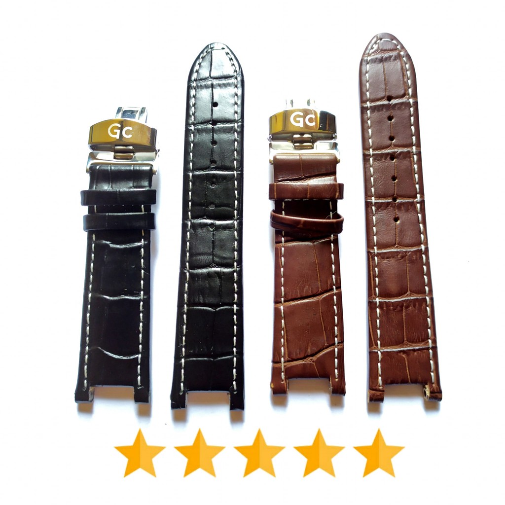 StrapTali kulit jam tangan gc guess 22mm guess leather Premium.