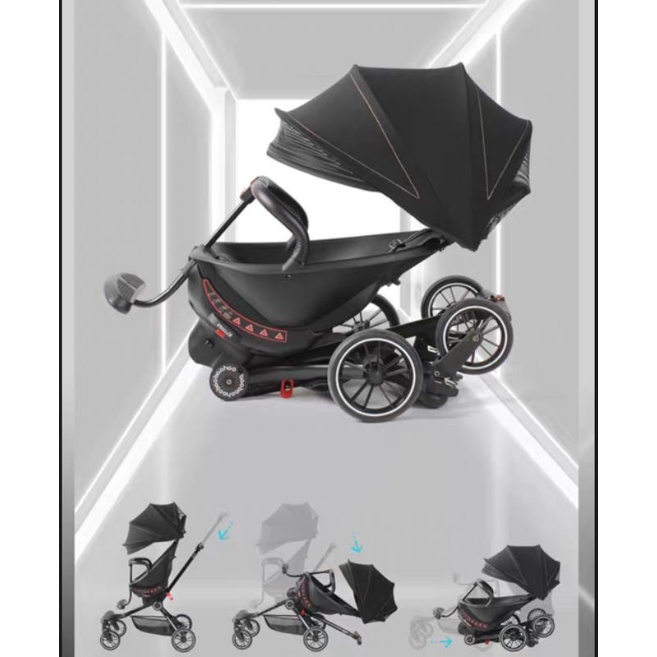 Baobaobao Stroller Baby V8 Seri Canopy