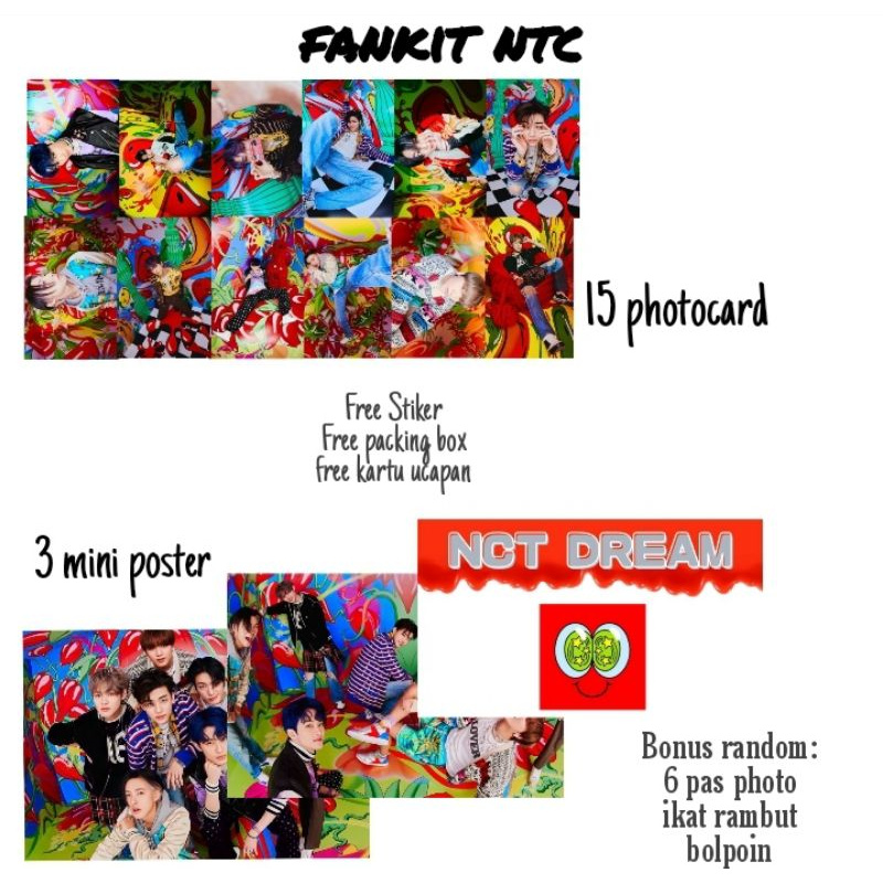 Fankit NCT dream hot sauce/Gift box kpop murah