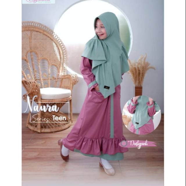 Gamis naura afsheen junior dusty