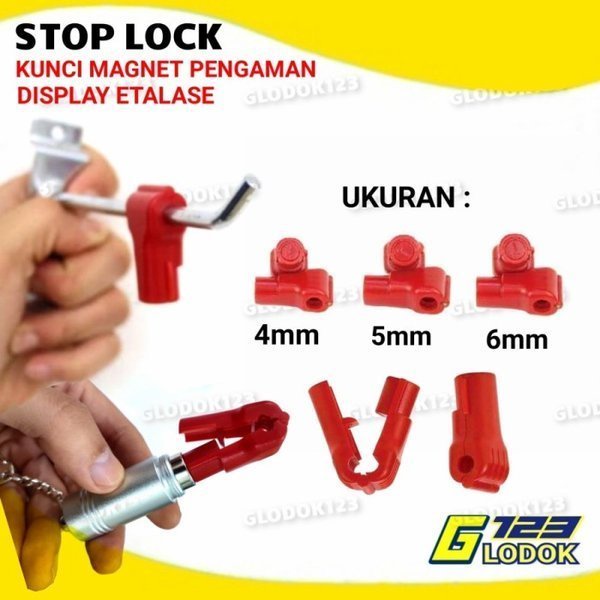 Stop Lock Security Display Kunci Pengaman Pengunci Ram Magnet