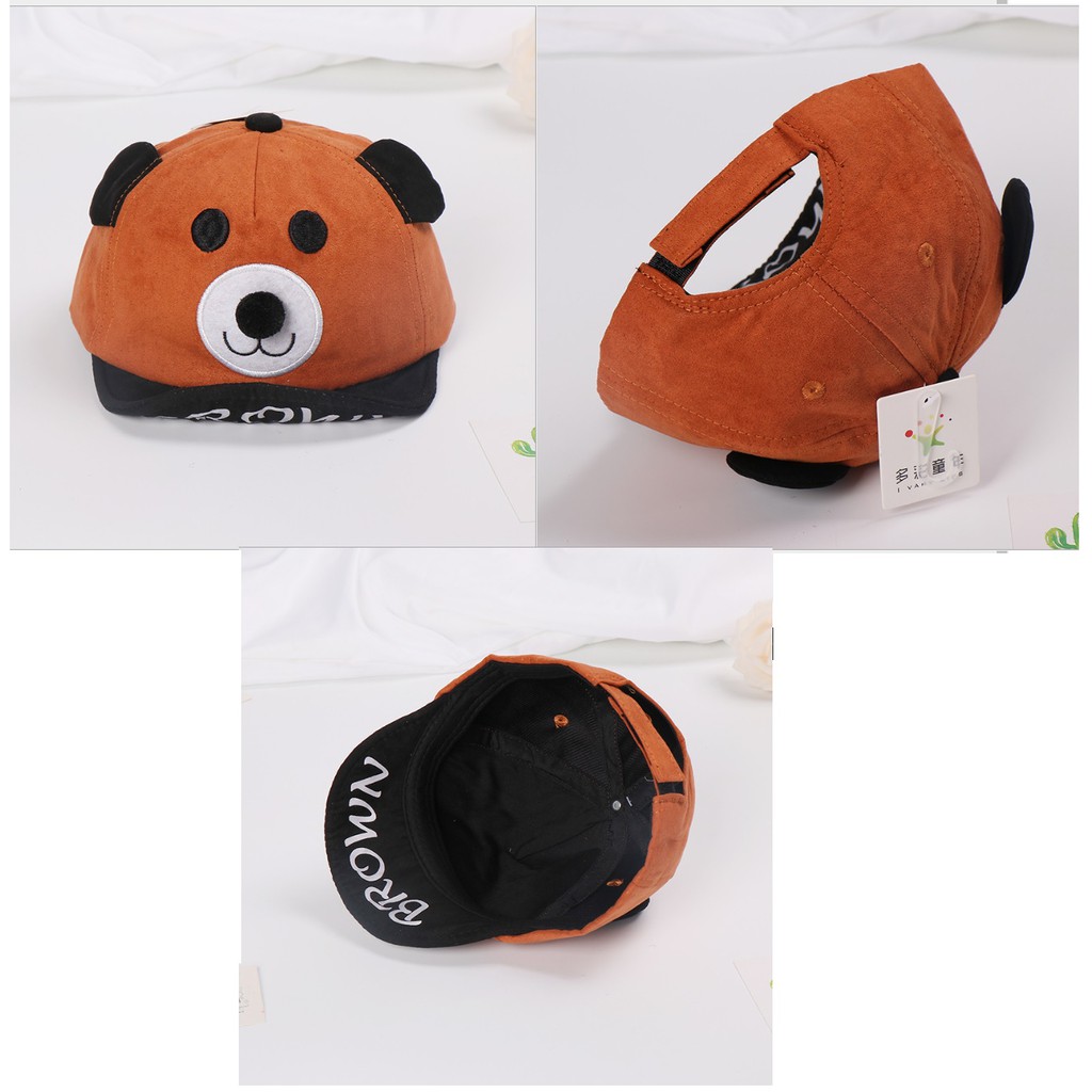 Topi bayi / topi anak import motif beruang