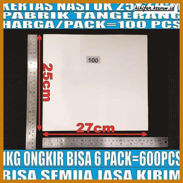 

ANEKA-BERAS- KERTAS NASI KFC PEMBUNGKUS ANTI LENGKET MURAH -BERAS-SEHAT.