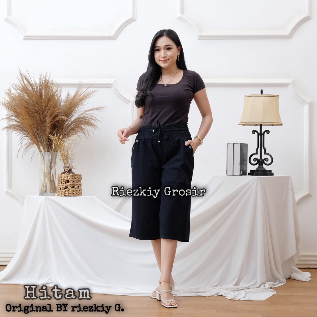 CELANA JEANS PENDEK 7/8 WANITA DEWASA // CELANA  KULOD 7/8 PENDEK SANTAI WANITA  DEWASA  JEANS