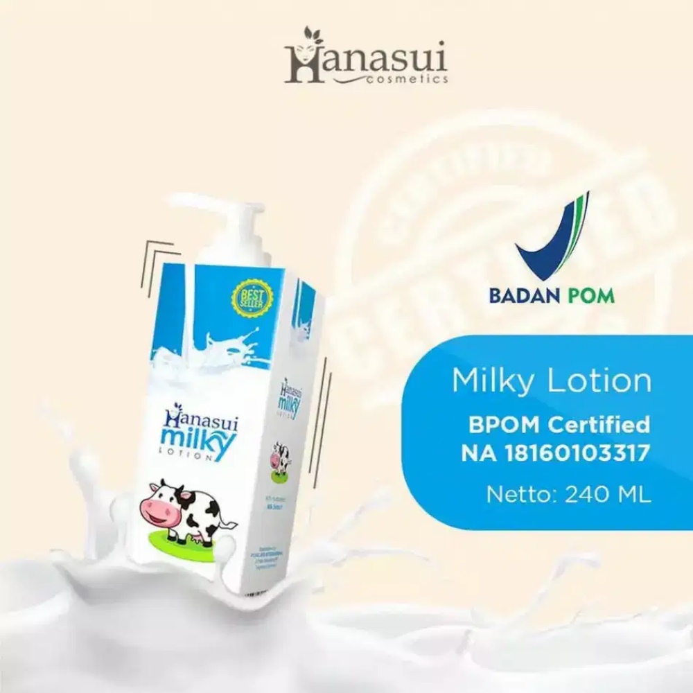 HANASUI Hand Body Lotion Milk - 240ml / Hand Body Lotion / Body lotion