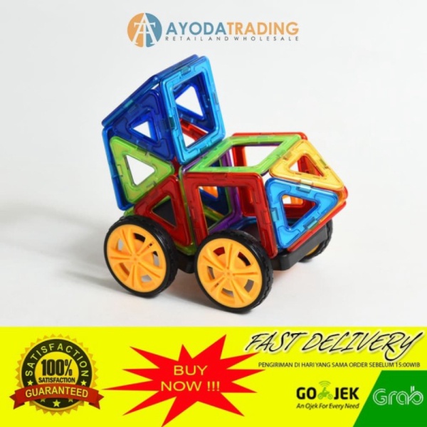 

Magnetic Building Blocks Compatible with Magformers 60pcs Murah