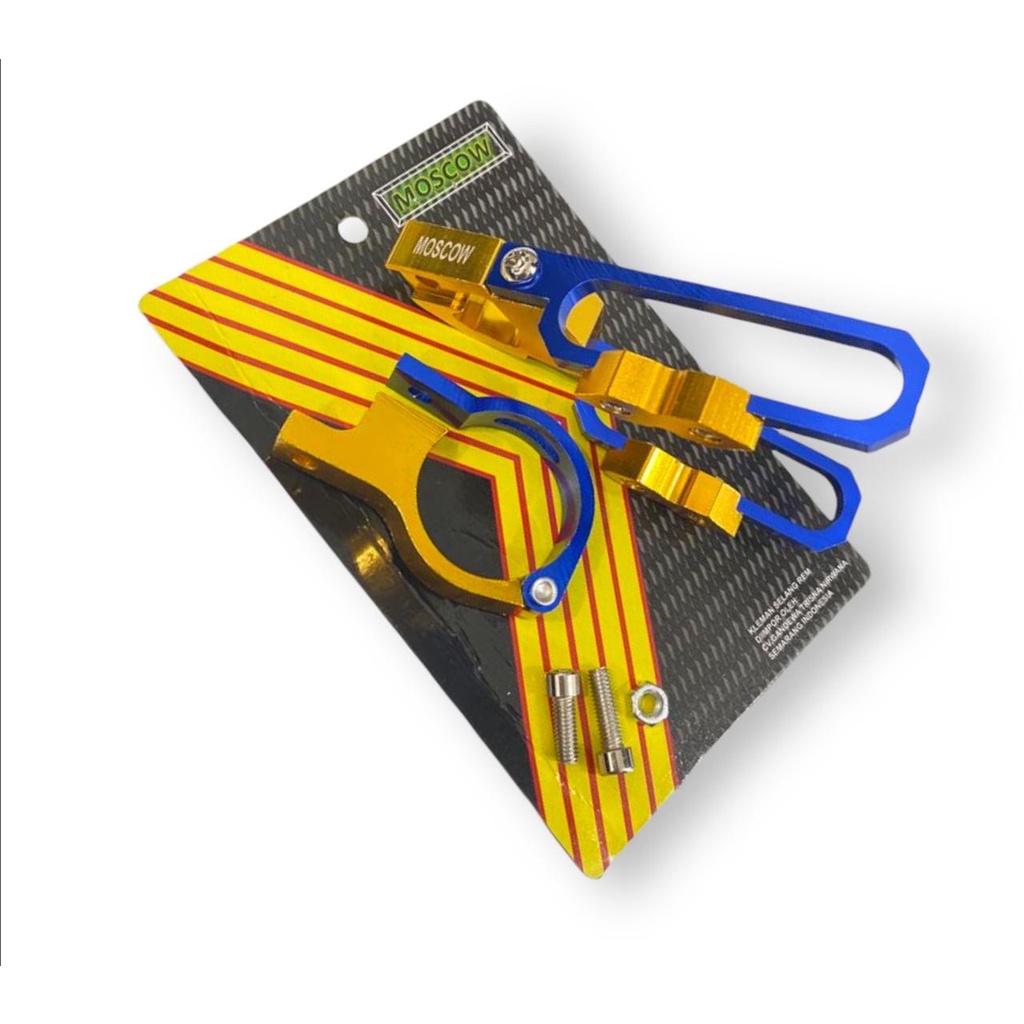 KLEMAN V CNC MOSCOW KLEM BREKET SELANG REM MODEL V TWOTONE 2TONE 2T KLEMAN SELANG REM VARIASI MOTOR TWO TONE CNC MOSCOW UNIVERSAL SEMUA MOTOR PNP BEAT VARIO NMAX MIO KLX CRF JUPITER FU NINJA VIXION CBR R25 R15 KLEMAN BREKET SELANG REMCNC CAPITAN JEPITAN