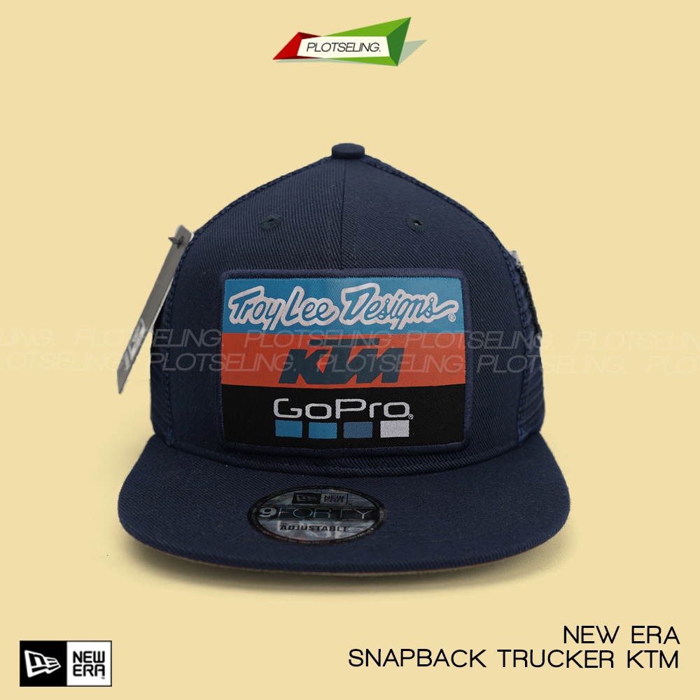 Topi SNAPBACK TRUCKER KTM Topi Distro Pria Dewasa Wanita Jaring Motocross Trail Racing Team Cap Go Pro Troy Lee Designs TLD Premium Grade Abu Hitam Navy Ukuran Pria Wanita Dewasa Unisex