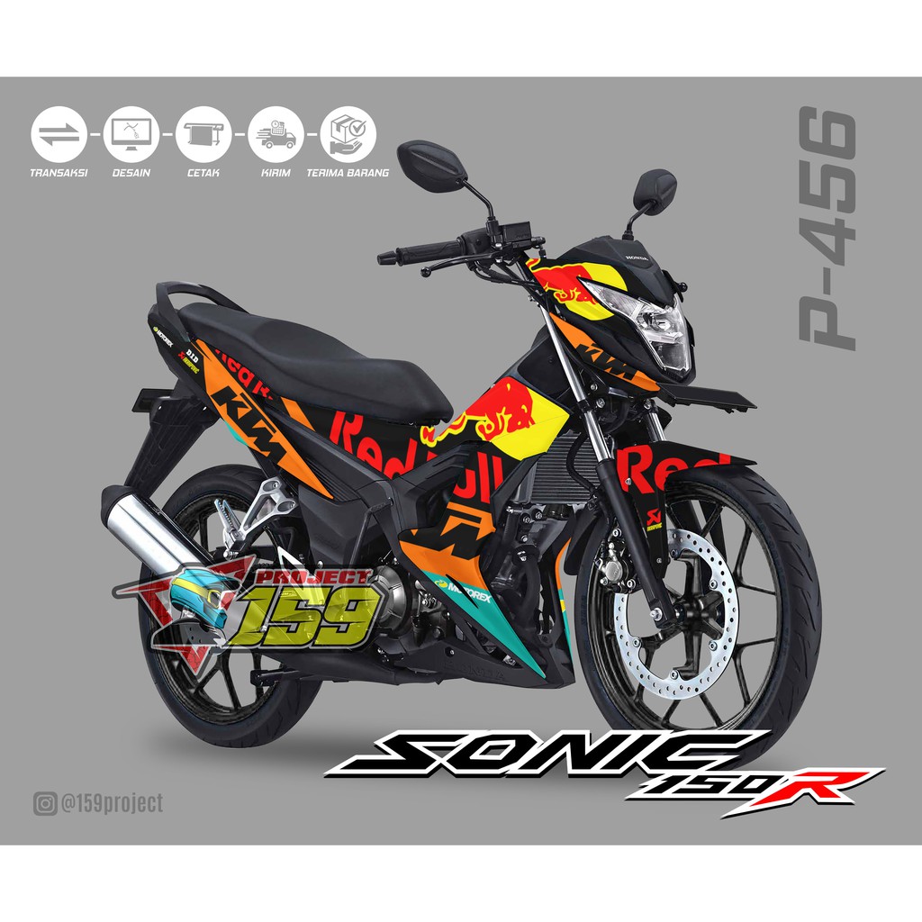 Sticker Decal Sonic 150 R - Project 456 Red Bull KTM Factory Racing