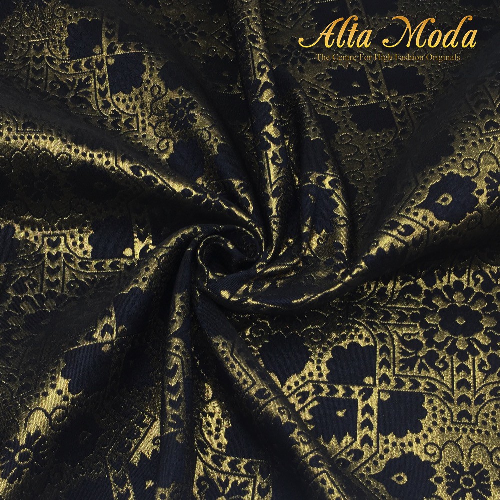 

Alta Moda Kain Jacquard Lurex Motif Songket - Gold Hitam (1M)