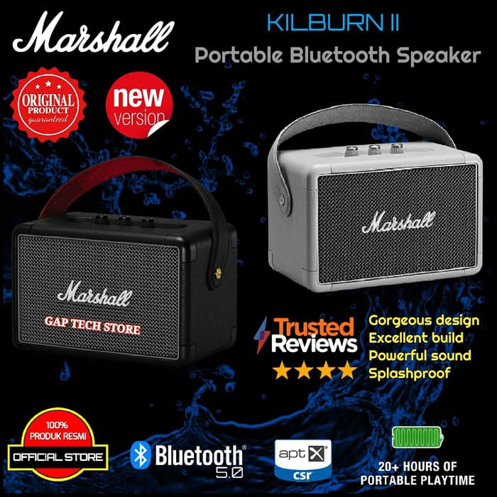 Marshall KILBURN II / KILBURN 2 Portable Bluetooth Speaker Original