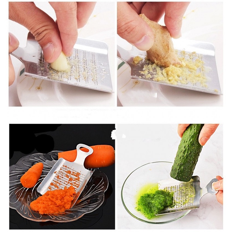 1PC Stainless Steel Ginger Grater/Wasabi Garlic Crusher Cutter for Kitchen