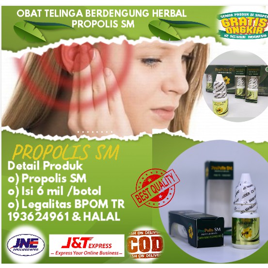 

Obat Telinga Berdengung Herbal-PROPOLIS SM ASLI