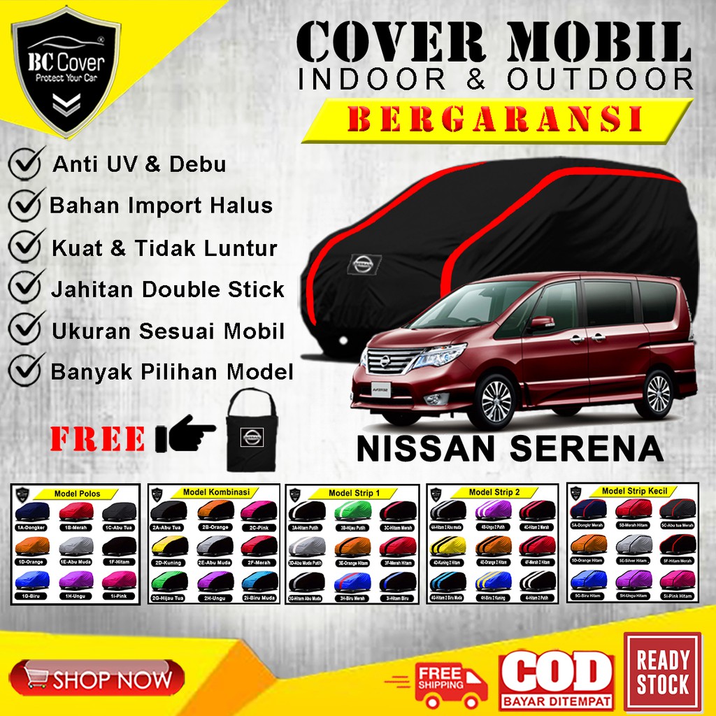 Cover Mobil Serena / Sarung Mobil Nissan Serena HWS / Selimut Pelindung Jas Mantol Kerudung Mantel Tutup Penutup Nissan Serena Outdoor