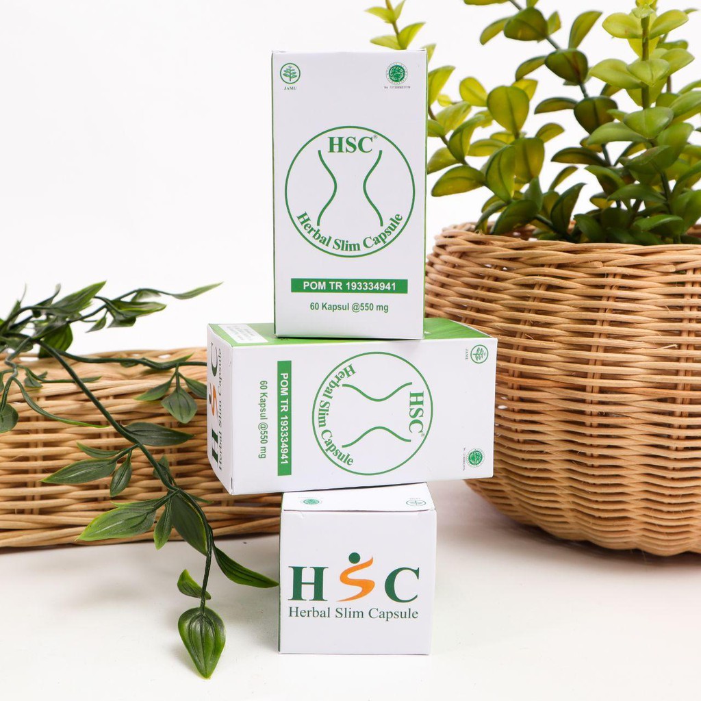 [Bisa COD] HSC herbal slim capsule HSC pelangsing herbal HSC pelangsing tubuh Ori