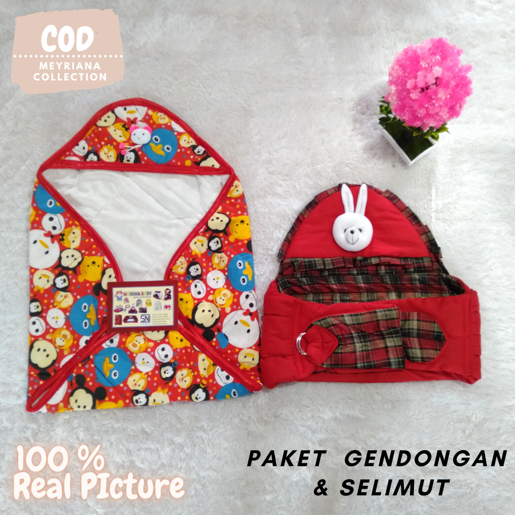 PAKET GENDONGAN SAMPING BAYI SELIMUT BAYI BORDIR