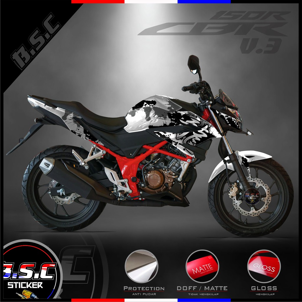 Decal FULL BODY Sticker CB 150R / CB150R / NEW 2018 CB 150R V.3 Motif Kanji Splash