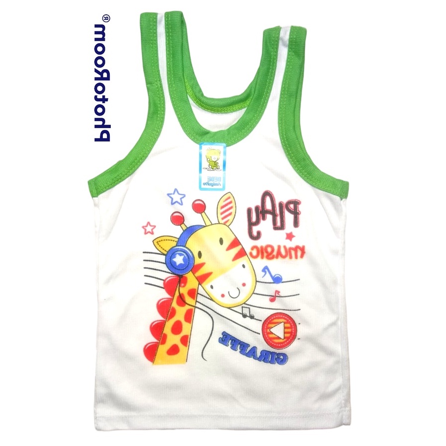 3 Pcs Singlet Kutung PUTIH - Kaos Dalam Anak Motif SNI dari 3 Bulan s/d 7 Tahun-Vegasus Store