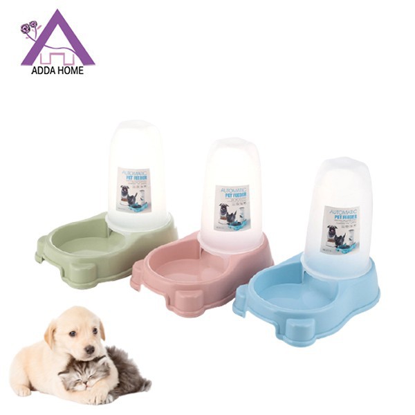 Adda Home - 2 in 1 Auto Feeder Tempat Makan Minum Anjing Kucing Peliharaan 27.5x18x25cm