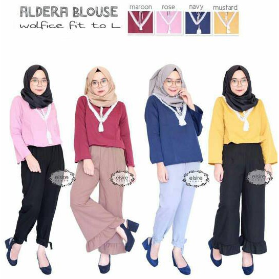 Hijab Outfit murah : Aldera Blouse