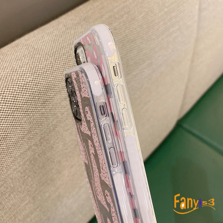 【Ready Stock】Graffiti Pink Leopard Casing iPhone 12 Mini 12 11 Pro Max SE 2020 Xs Max XR 6s 8 7 Plus Phone Case Casetify Shockproof Transparent Soft TPU Back Cover-6