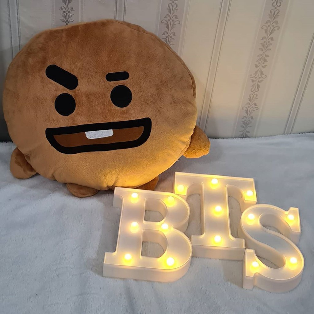 BANTAL BONEKA BT21 BTS KPOP BABY FACE UNOFFICIAL Bantal Boneka Semua Karkater Tata Shooky Cooky Chimmy RJ Koya Mang Van K-Pop