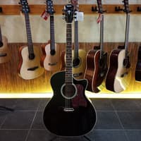 Taylor Custom Gitar Akustik Elektrik - Hitam