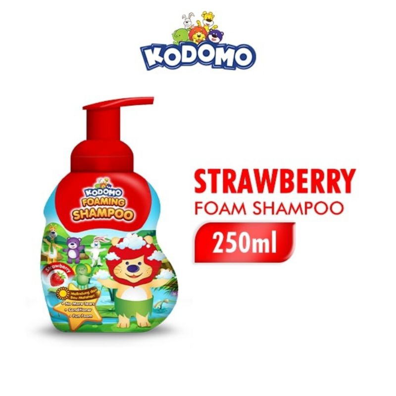 Kodomo Foam Shampoo 250 ml Strawberry/Orange