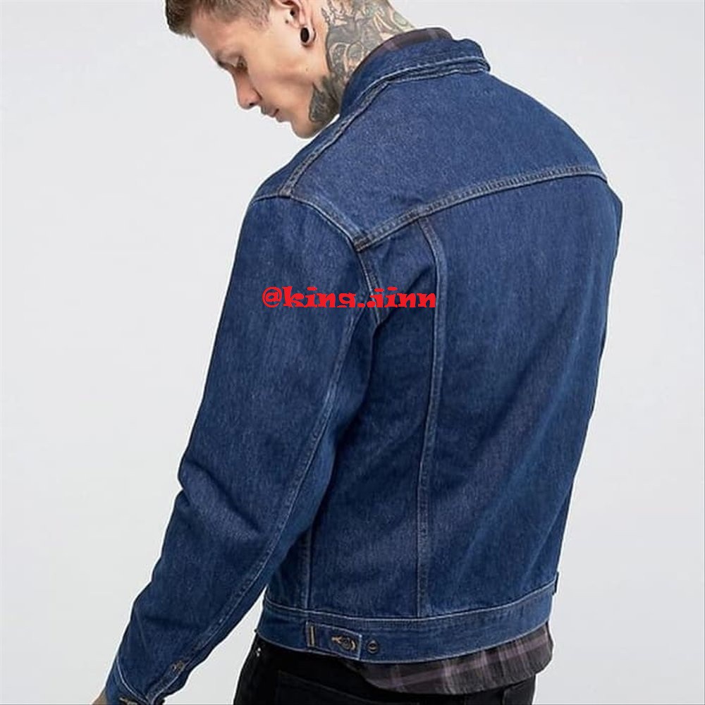 Jaket Jeans Premium Pria Biowash - Saku Dalam