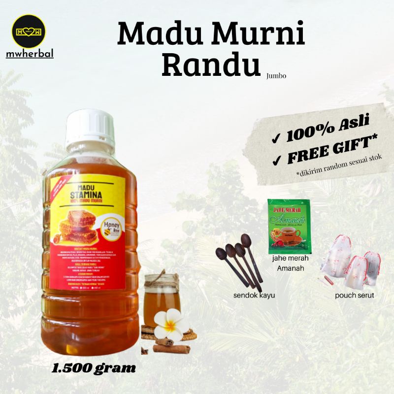 

mwherbal Madu STAMINA 1,5 kg Madu Murni Stamina, Madu Randu