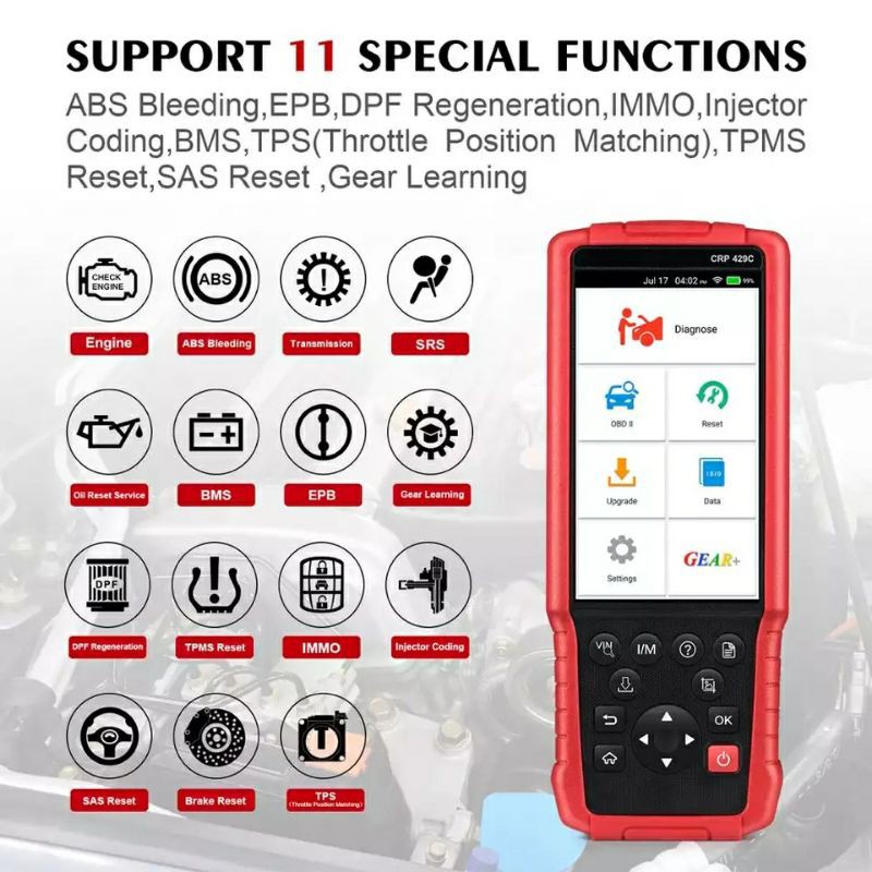 scanner mobil launch crp429C original