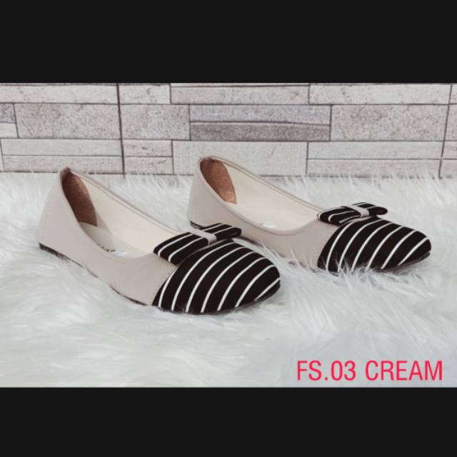 FS 03 FLAT SHOES WANITA ZEBRA