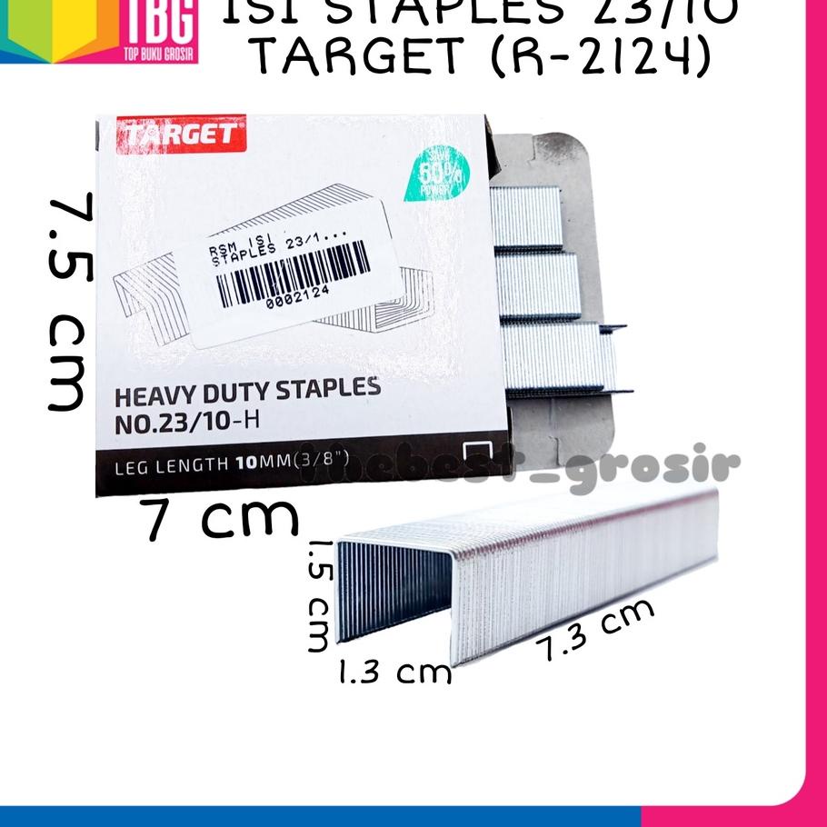 

1 KOTAK KECIL ISI STAPLES NO 23/10 TARGET/ REFILL STEPLES/ ISI STEPLES/ REFILL STAPLER (R-2124) ㊯