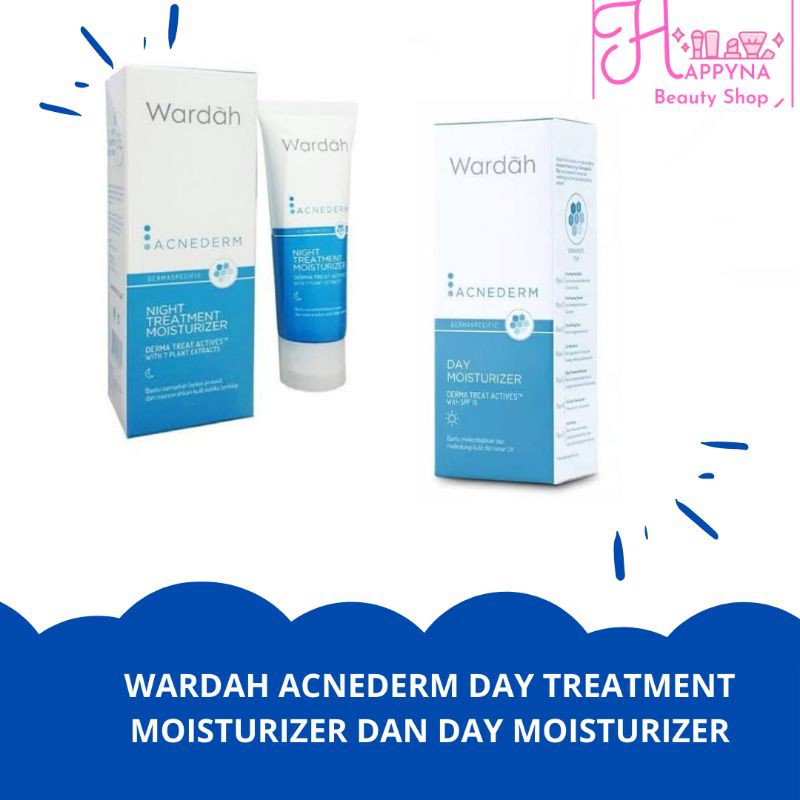 WARDAH ACNEDERM DAY DAN NIGHT MOISTURIZER CREAM